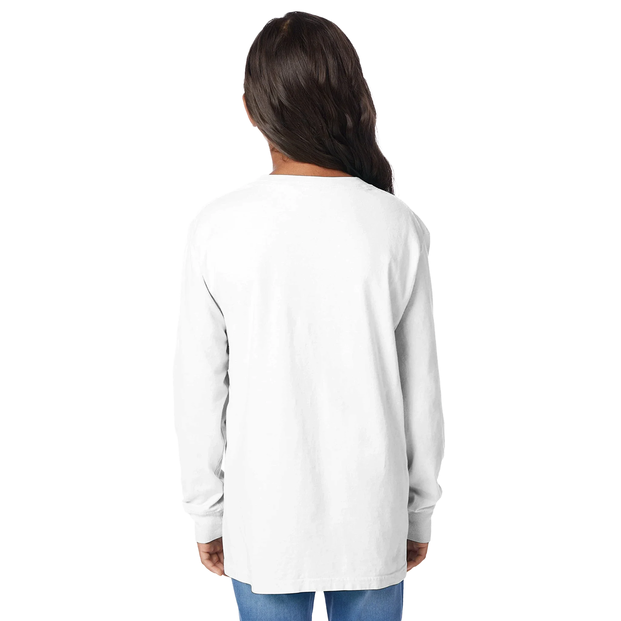 Kids Long Sleeve Crewneck T-Shirt | ComfortWash GDH275