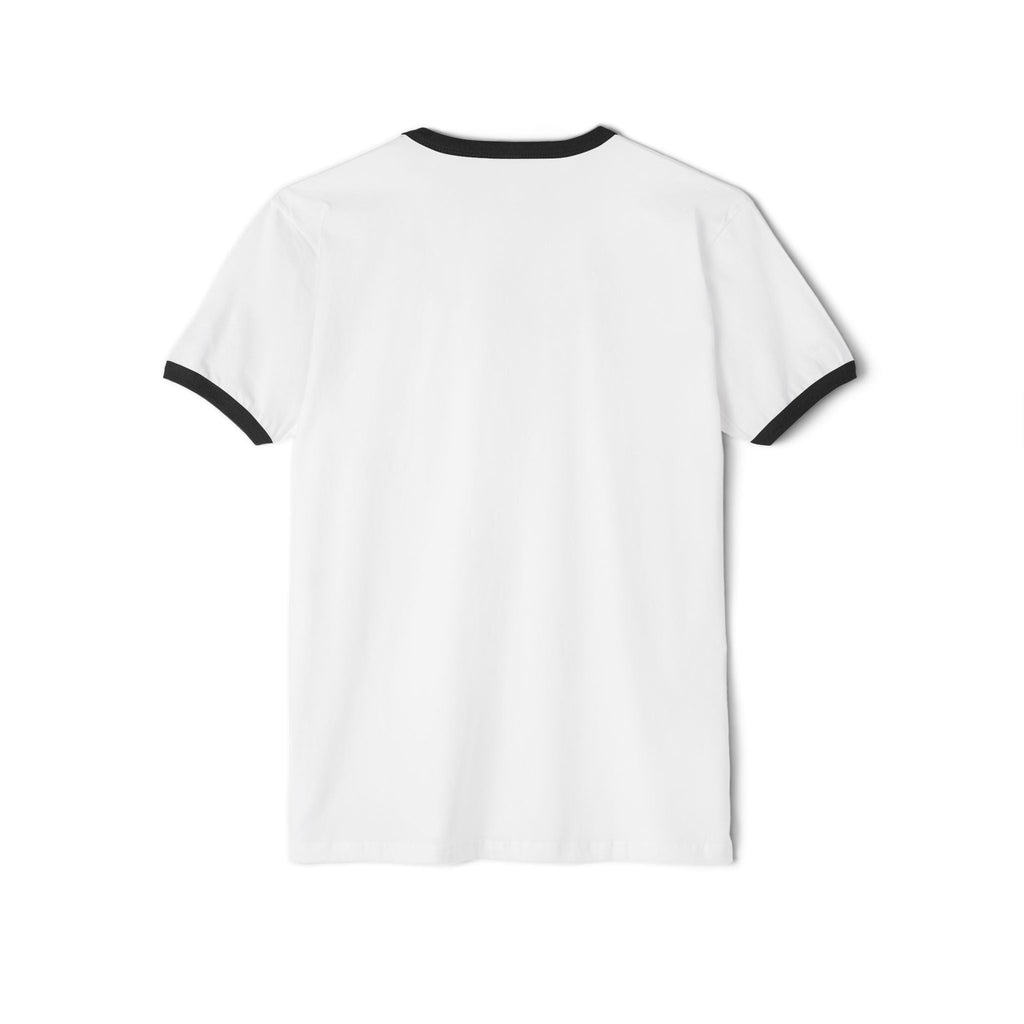 Favor Minimalist Ringer T‑Shirt — Small Center Logo Casual Tee