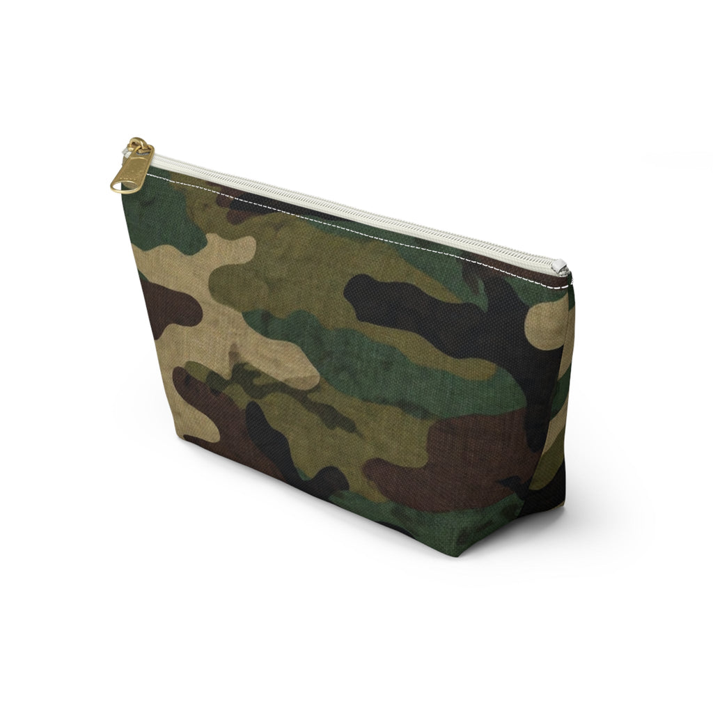 Camo Accessory Pouch — T‑Bottom Makeup & Travel Organizer