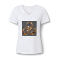 Music Women's V-Neck Tee — Gold Ring Trio Photo Design
