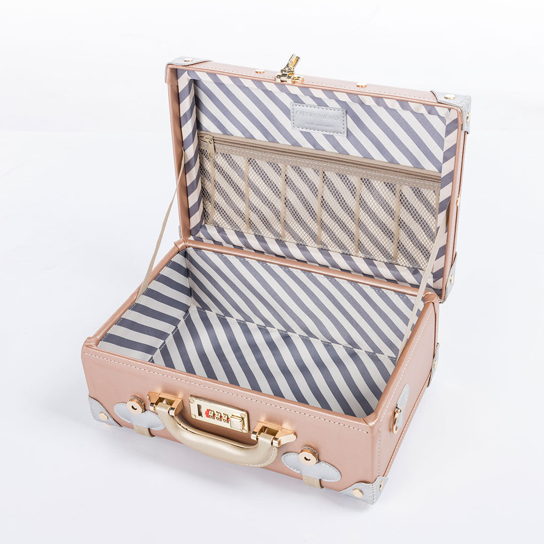 (Outlet) Minimalism Train Case - Rose Gold