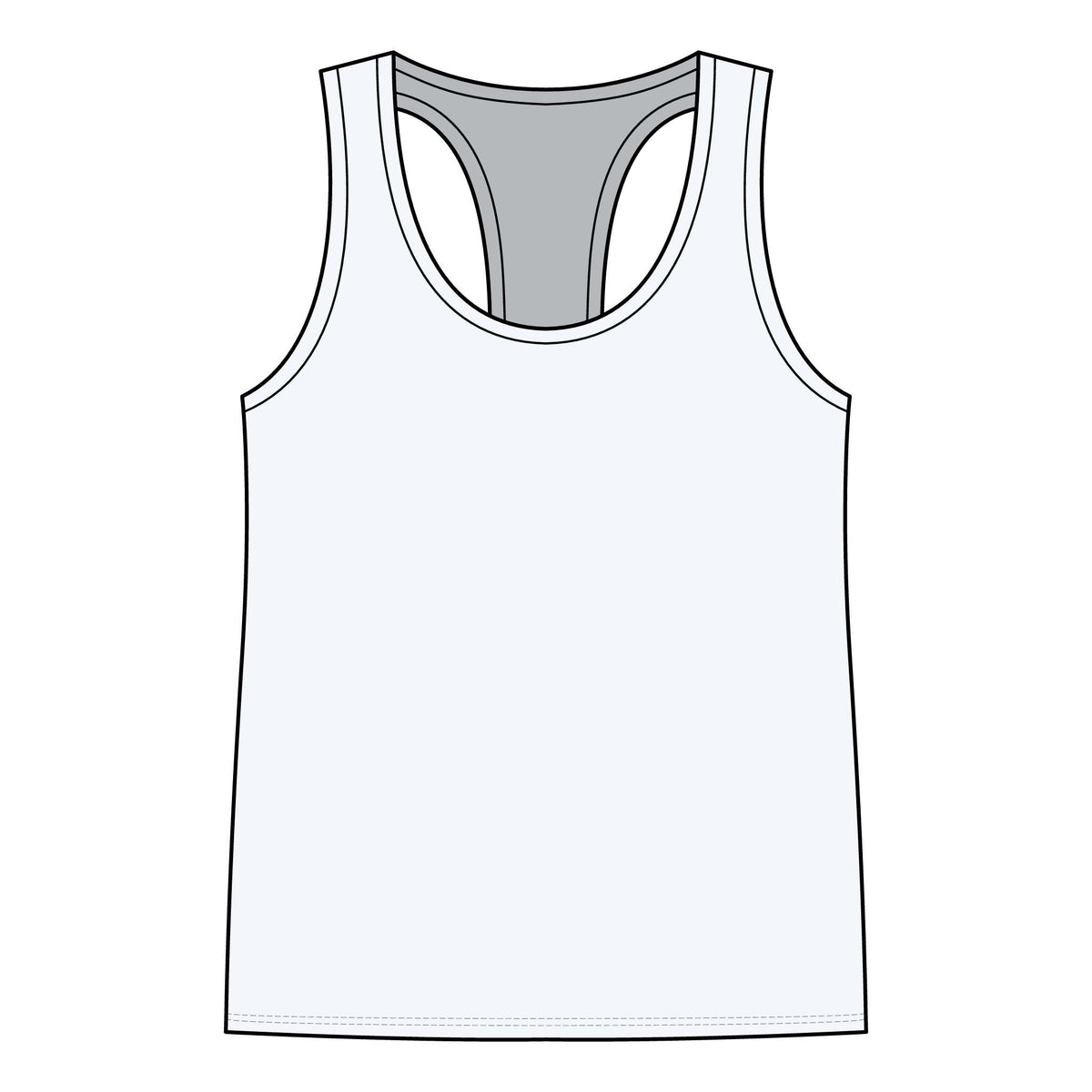 Gold Headphones Graphic Racerback Tank — Women's Music Lover Tank Top