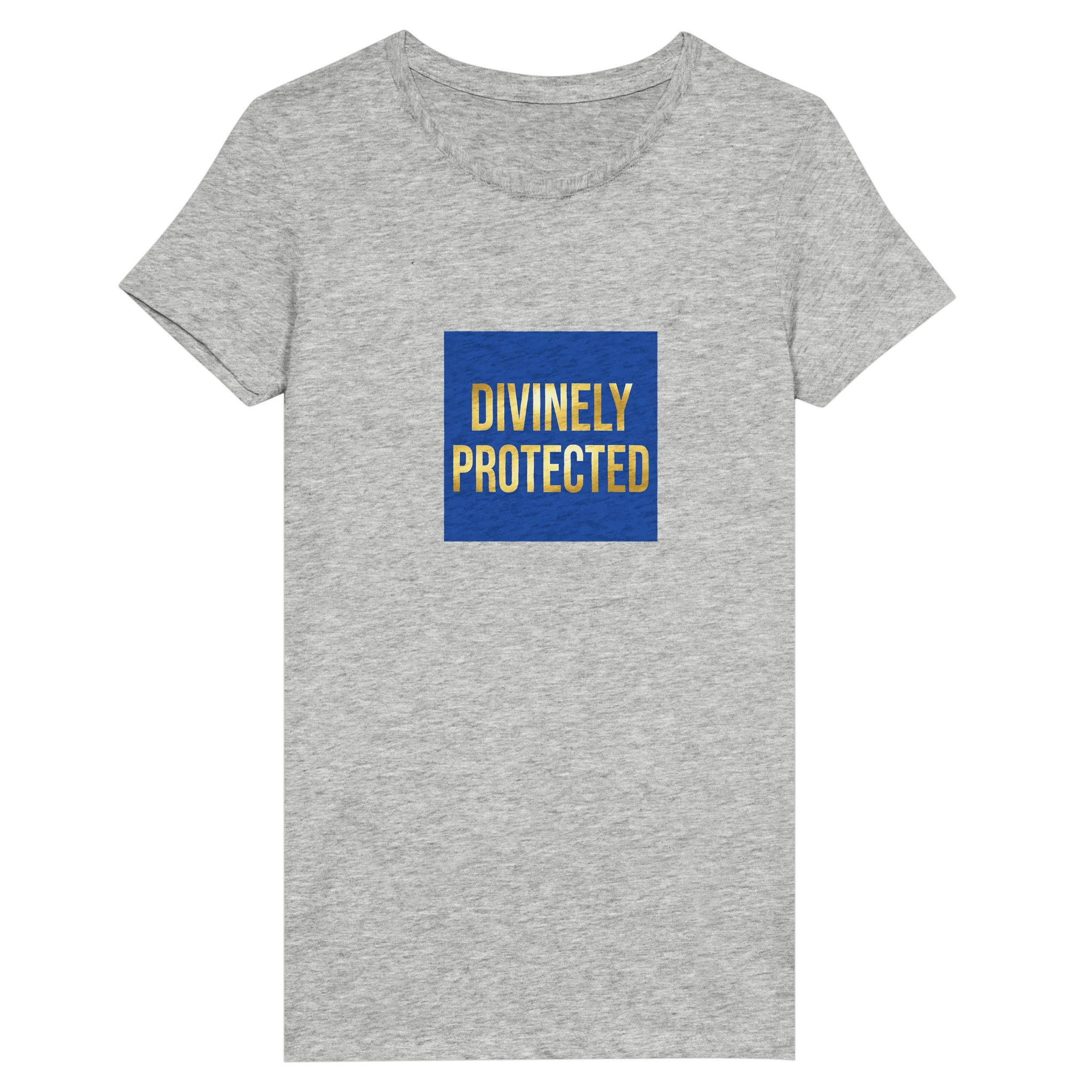 Divinely Protected design Women's Triblend Crewneck T-shirt | Next Level 6710 Heather White