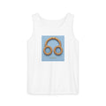 Gold Pretzel Headphones Tank Top — Music Lover Graphic Tank