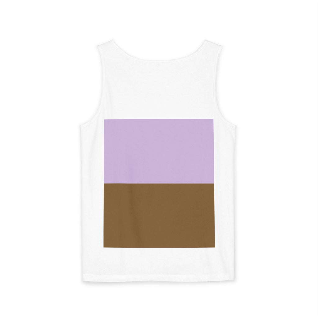 Lavender Designed Pretzel Headphones Tank Top — Funky Foodie Graphic Tank