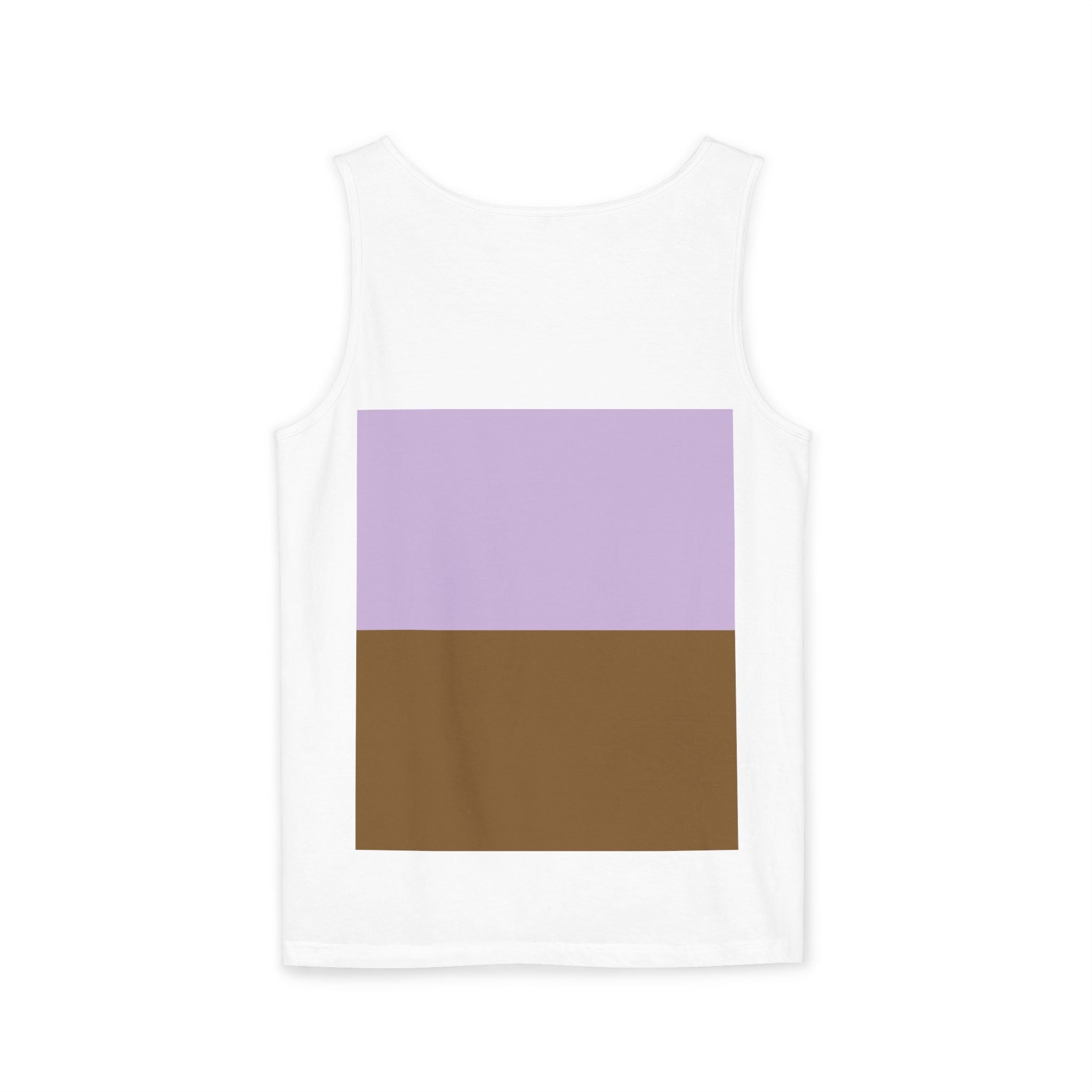 Lavender Designed Pretzel Headphones Tank Top — Funky Foodie Graphic Tank