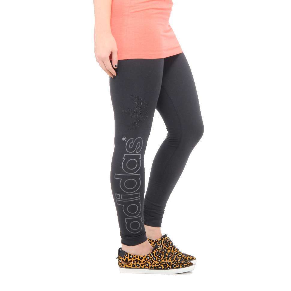 adidas Originals Women's Glam Trefoil Leggings - Black