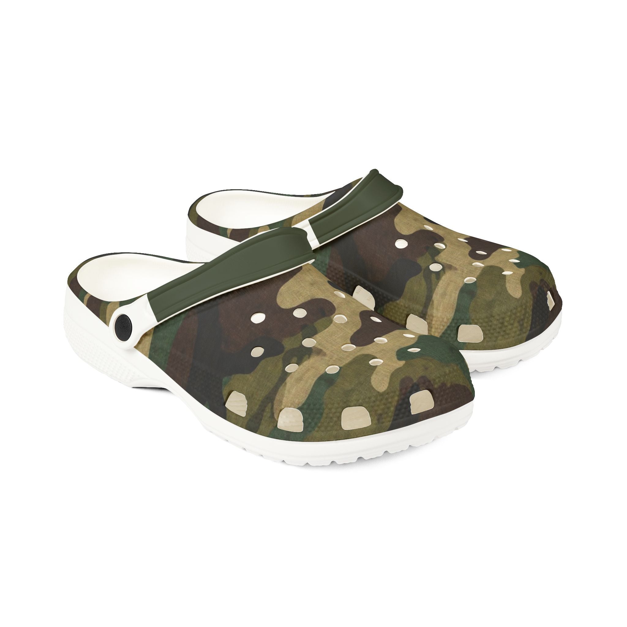 Camo EVA Foam Clogs — Lightweight Slip-On Garden & Outdoor Shoes