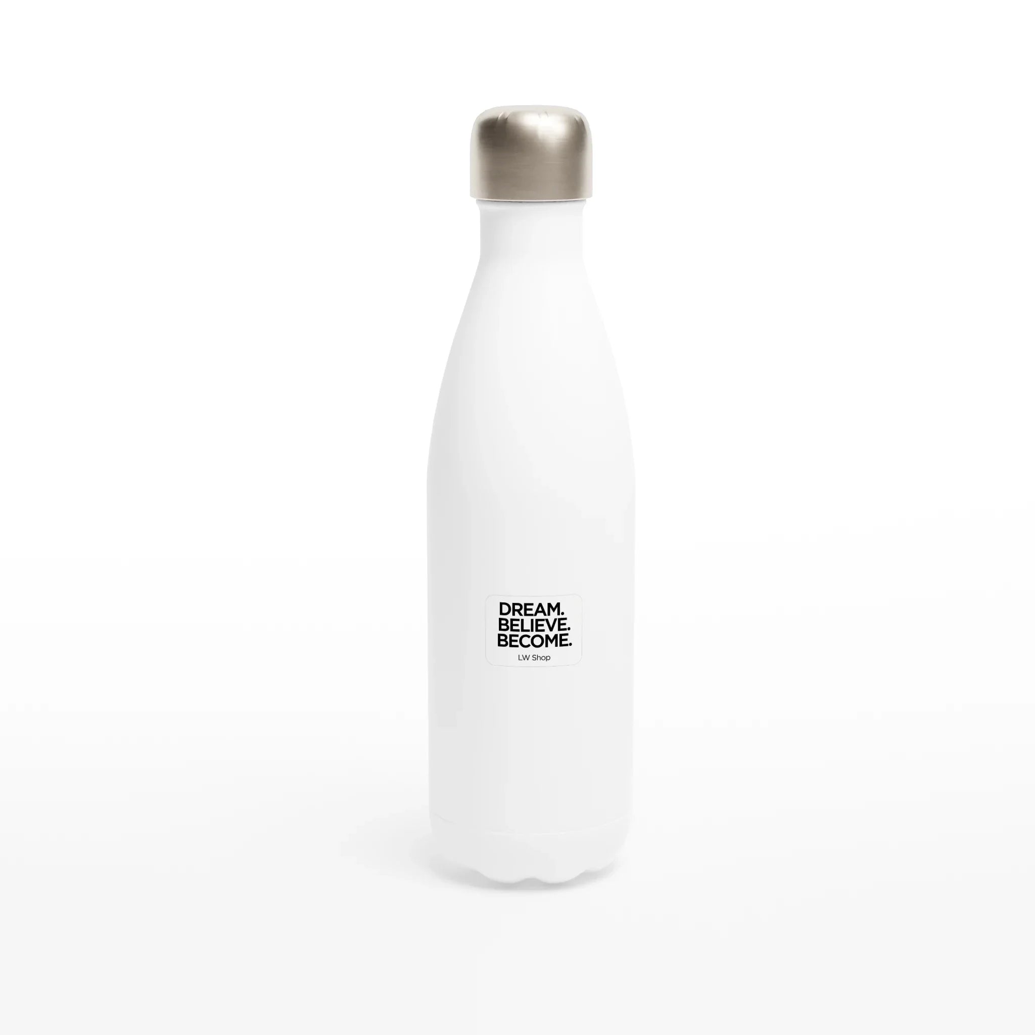 White 12oz Enamel Mug - White 17oz Stainless Steel Water Bottle