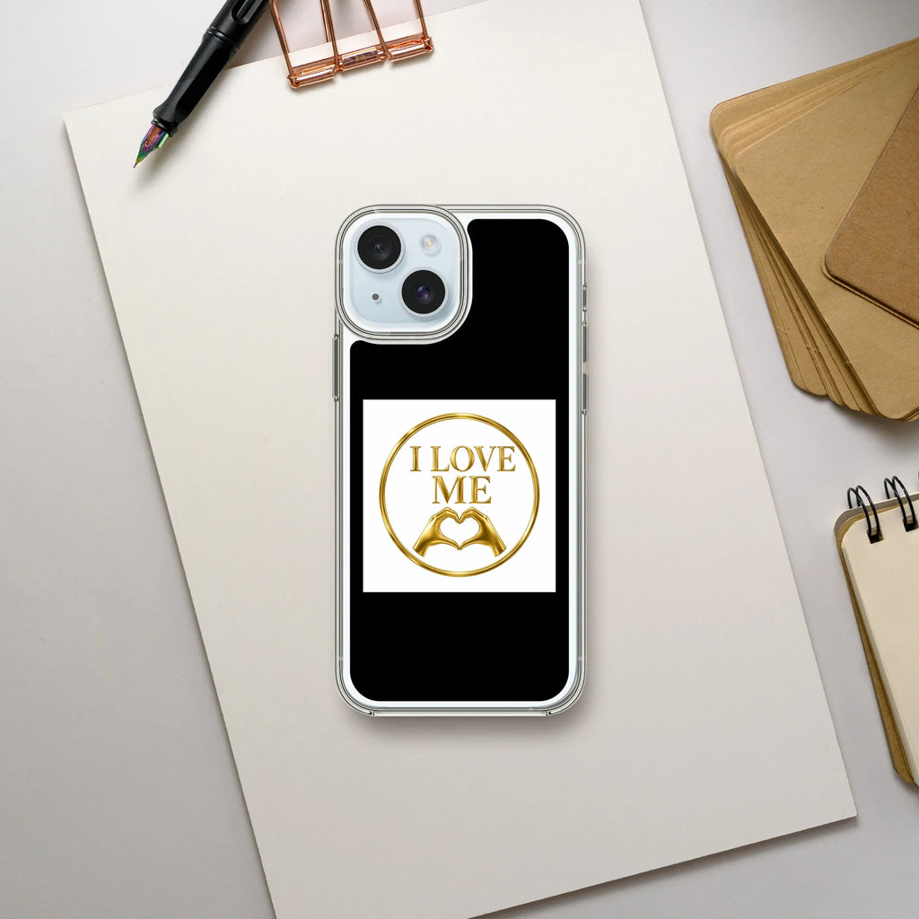 I Love Me Clear case Apple iPhone 15