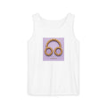 Lavender Designed Pretzel Headphones Tank Top — Funky Foodie Graphic Tank