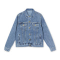 Denim Jacket — Skateboard Gold Back Patch ‘When I’m On My Board I Feel Like Gold’