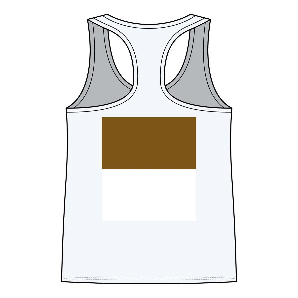 Gold Headphones Graphic Racerback Tank — Women's Music Lover Tank Top