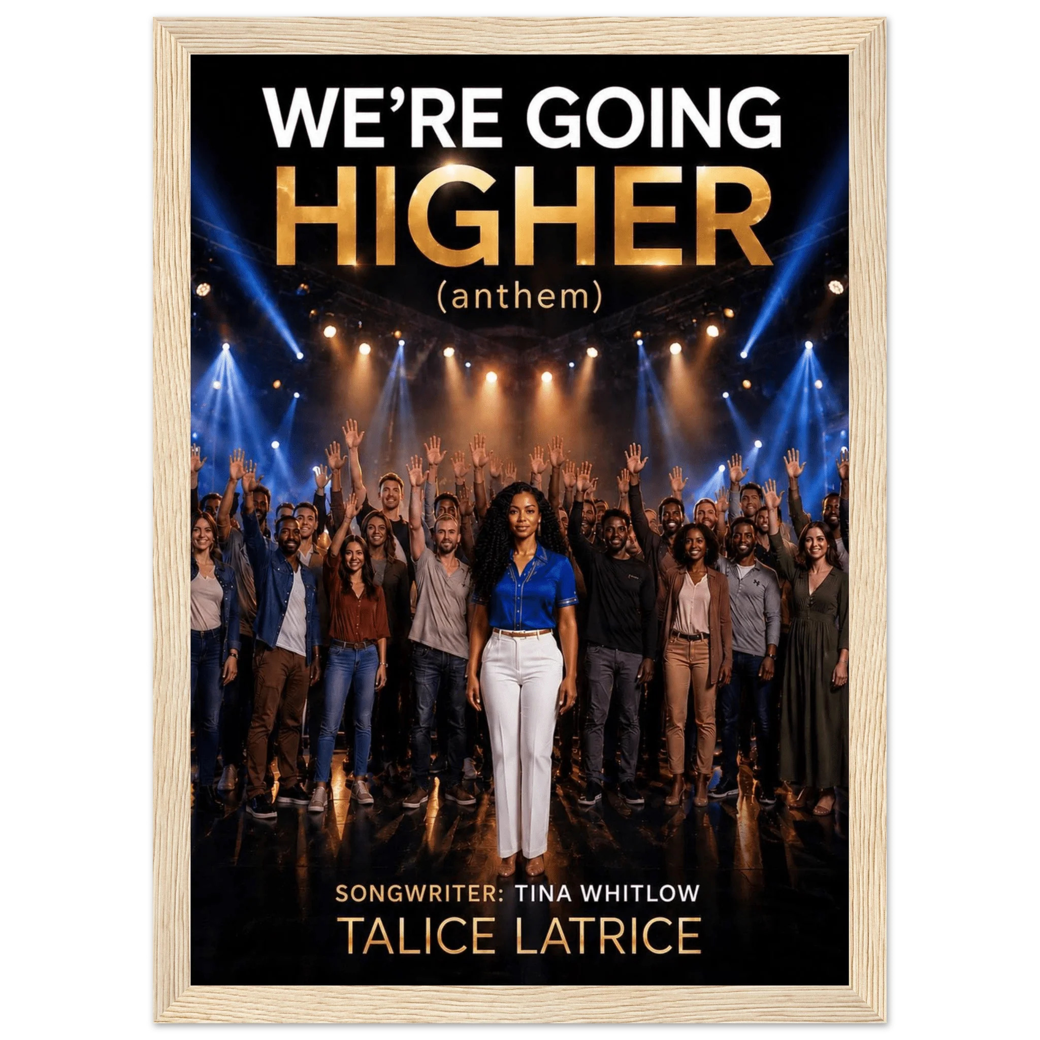 SingerTalice Latrice Premium Matte Paper Wooden Framed Poster