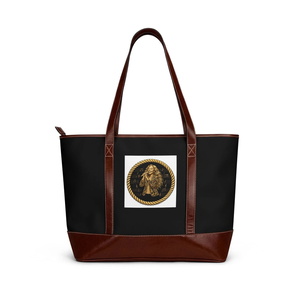 The singing lady Tote Handbag — Vintage Coin Goddess Medallion Design