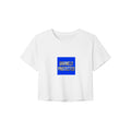 Divinely Protected Gold Foil Women’s Crop Tee | Bella+Canvas 8882 White