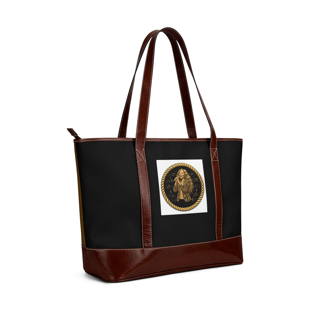 The singing lady Tote Handbag — Vintage Coin Goddess Medallion Design