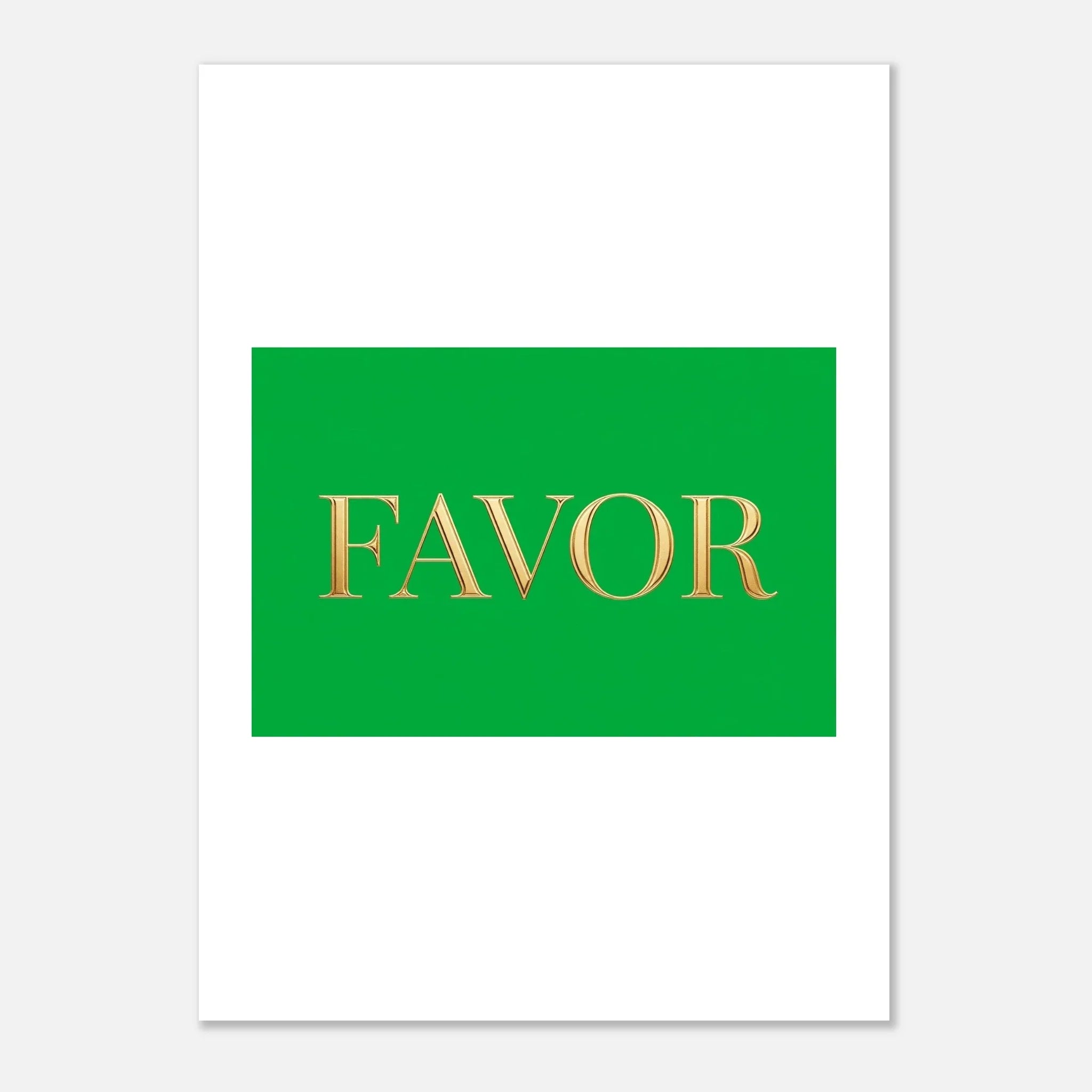 Favor design Classic Semi-Glossy Paper Poster 13x18 cm / 5x7″