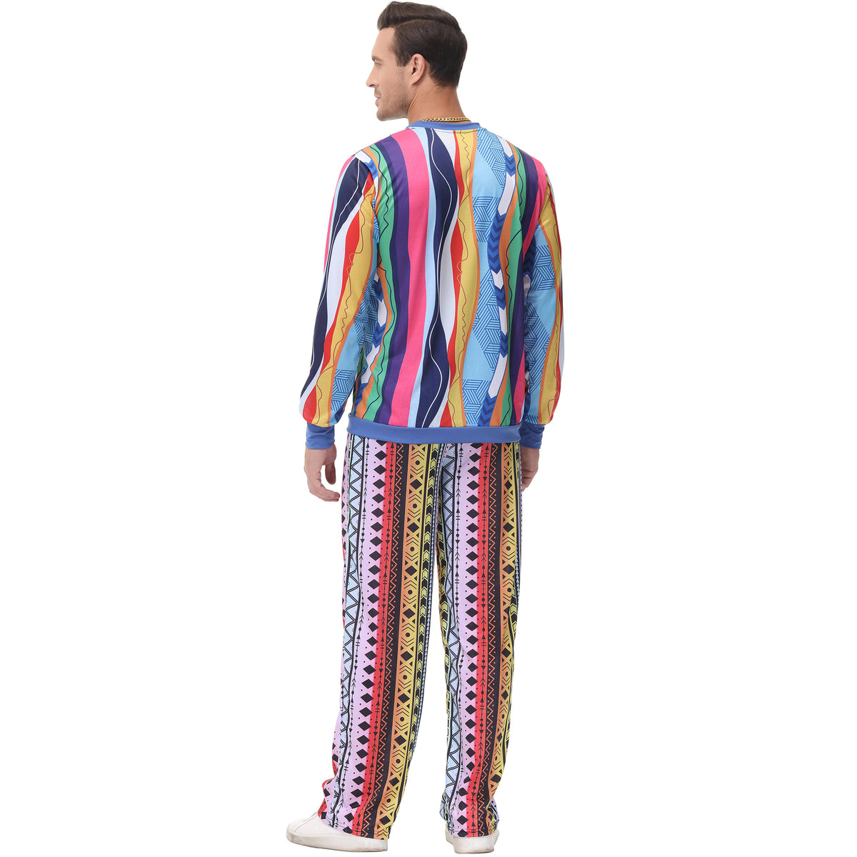 Festival Cosplay Costume Retro Hip-Hop Stage Performance Outfit Men's Role Play Uniform