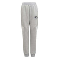 adidas Kid's Future Icons 3-Stripes Tapered-Leg Pants - MEDIUM GREY HEATHER / WHITE