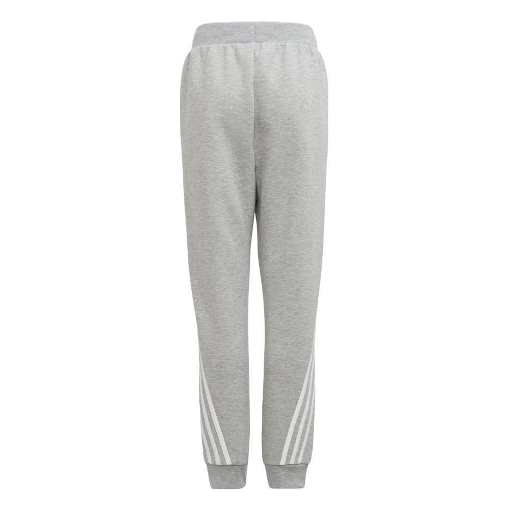 adidas Kid's Future Icons 3-Stripes Tapered-Leg Pants - MEDIUM GREY HEATHER / WHITE
