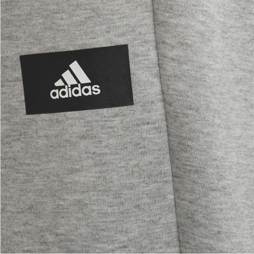 adidas Kid's Future Icons 3-Stripes Tapered-Leg Pants - MEDIUM GREY HEATHER / WHITE