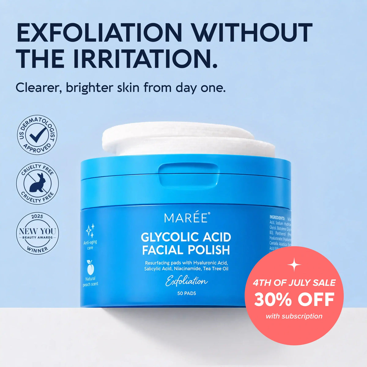 Glycolic Acid Exfoliating Pads