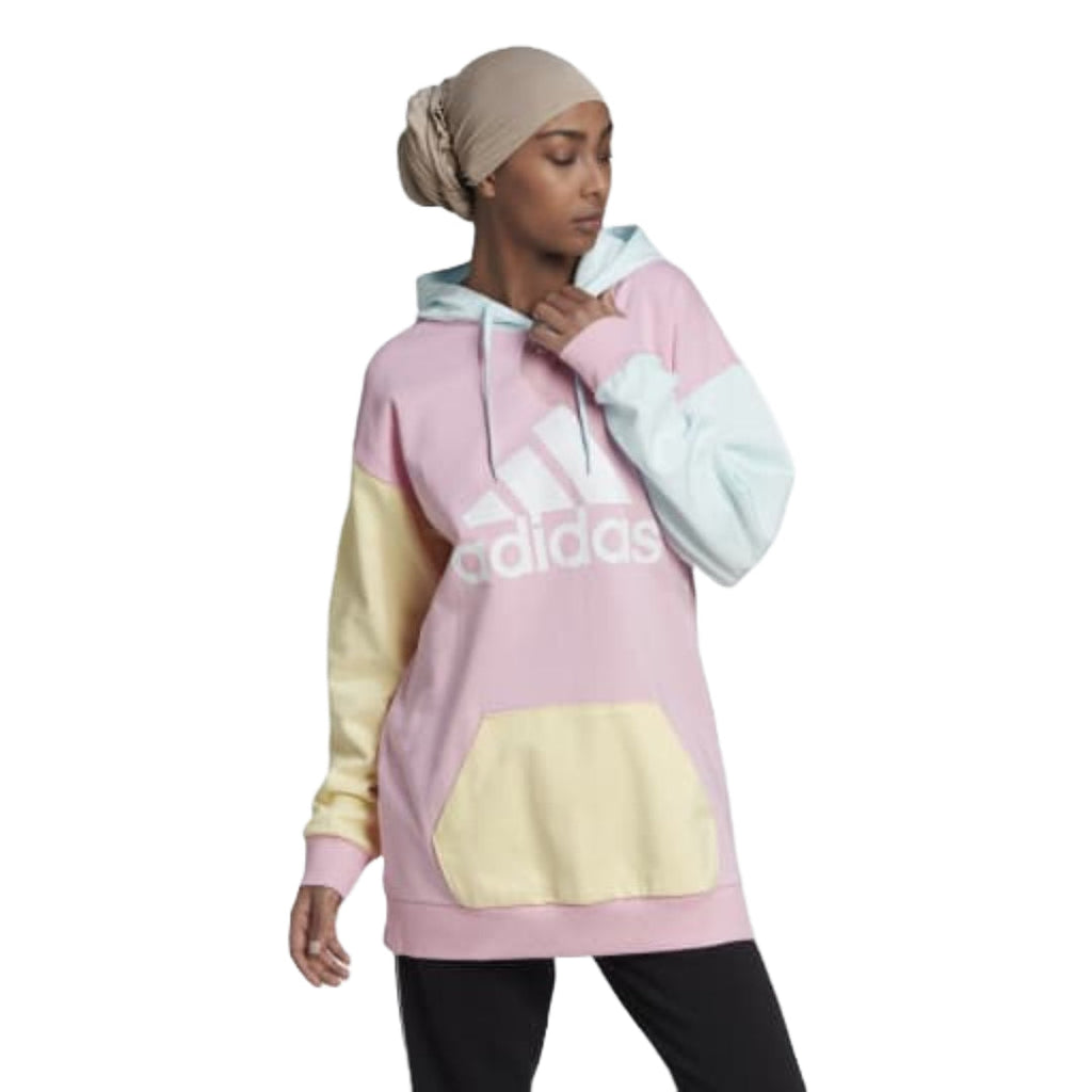 adidas Women's CB FT Hoodie Sweat - True Pink / Almost Blue