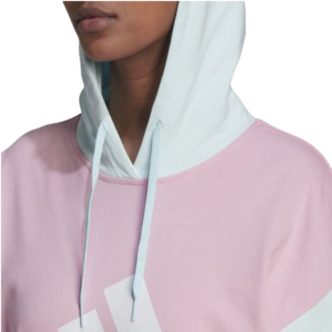 adidas Women's CB FT Hoodie Sweat - True Pink / Almost Blue