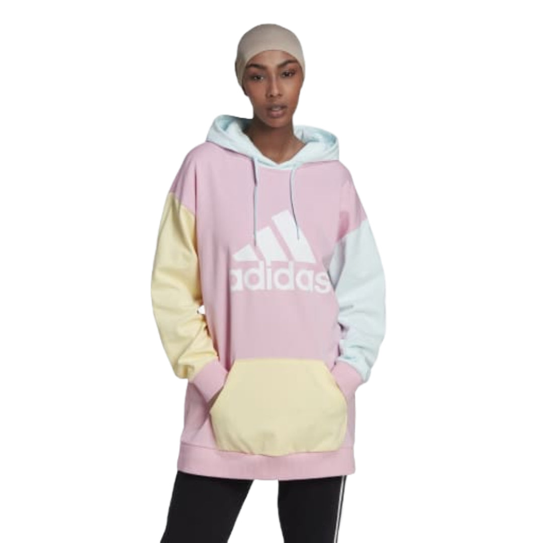adidas Women's CB FT Hoodie Sweat - True Pink / Almost Blue