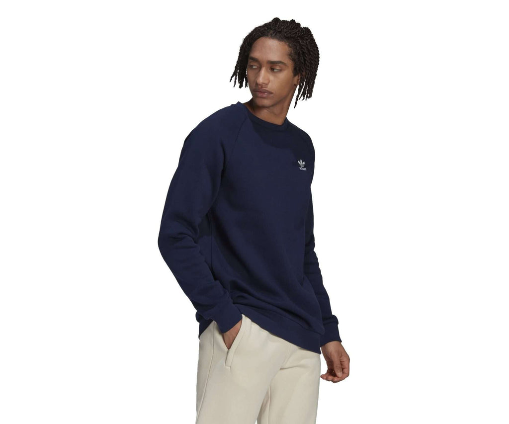 adidas Originals Men's Adicolor Essentials Trefoil Crewneck Sweatshirt - Night Indigo