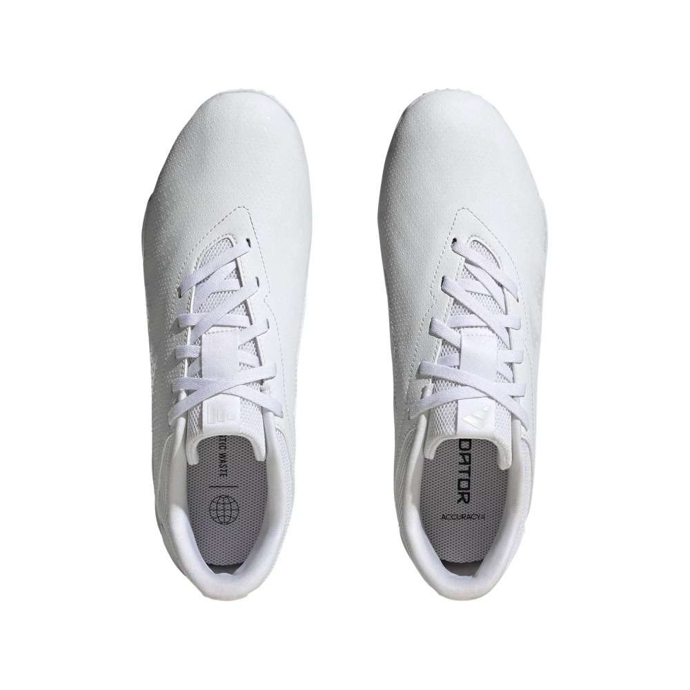 adidas Unisex Predator Accuracy.4 Indoor Sala Soccer Shoes - White