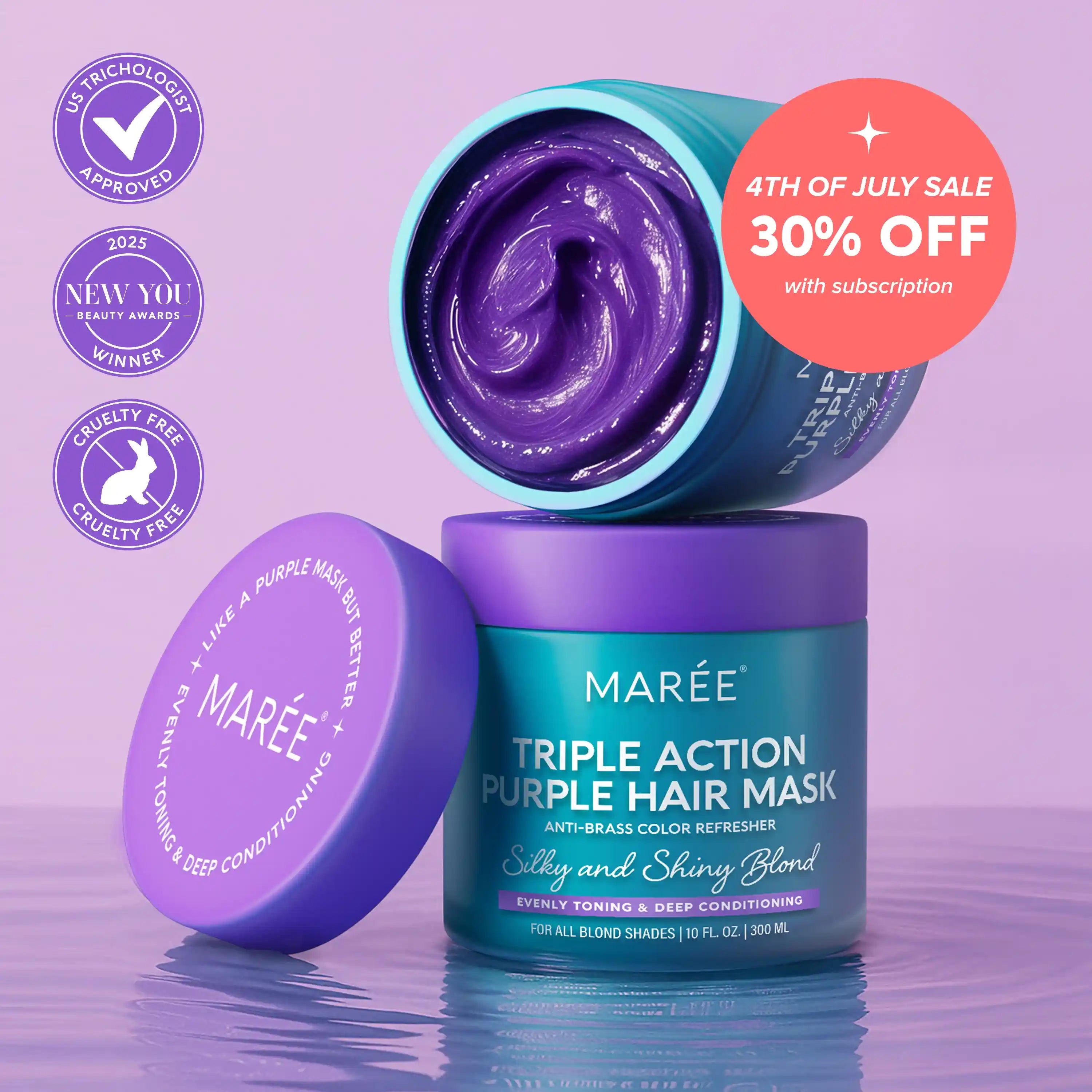 Purple Mask for Blonde Hair