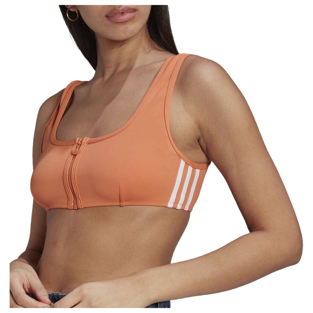 adidas Women's adicolor class Bikini Top - Hazy Orange / Hazy Copper