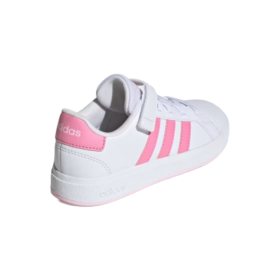 adidas Unisex Kid's Grand Court 2.0  Elastic Lace Shoes