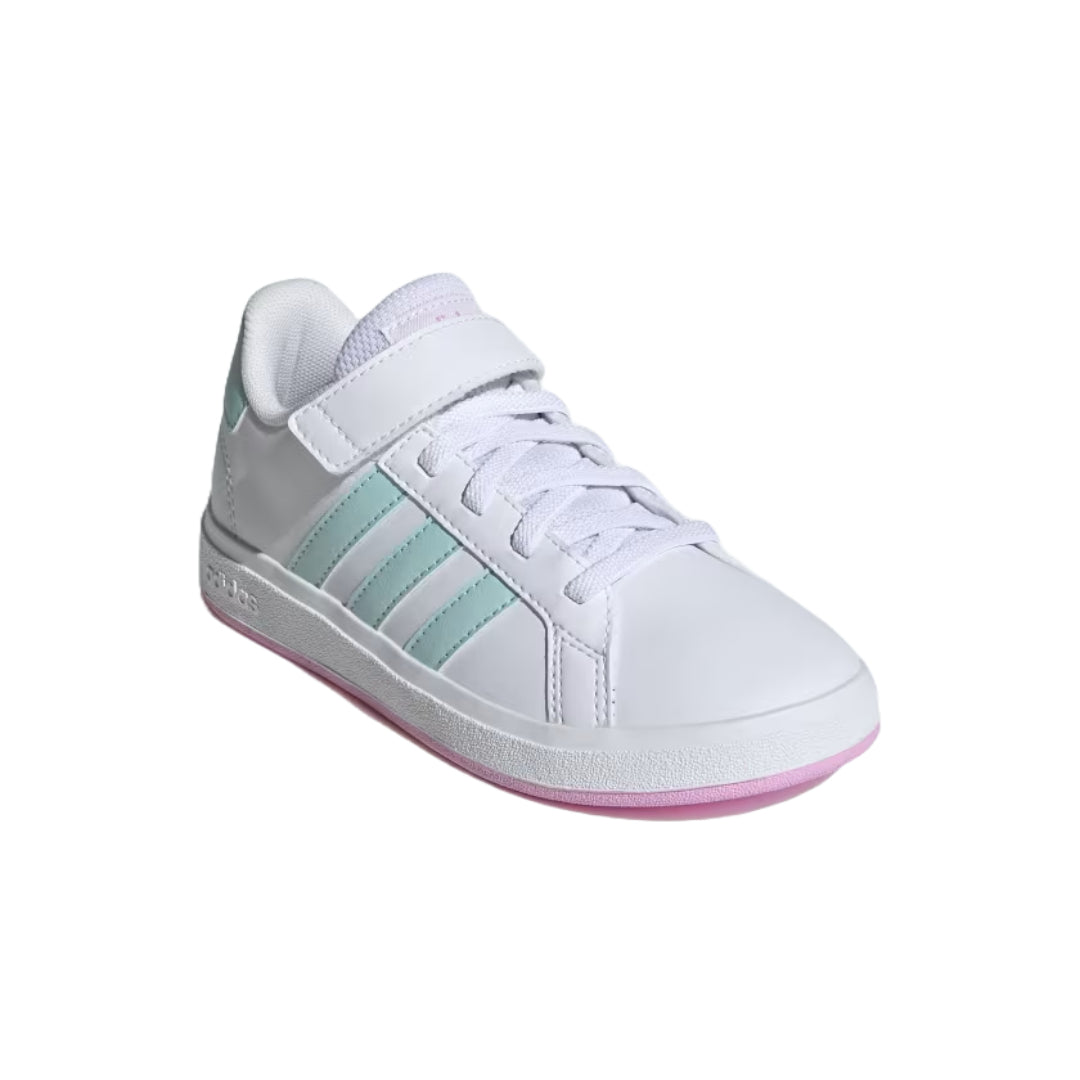 adidas Unisex Kid's Grand Court 2.0  Elastic Lace Shoes