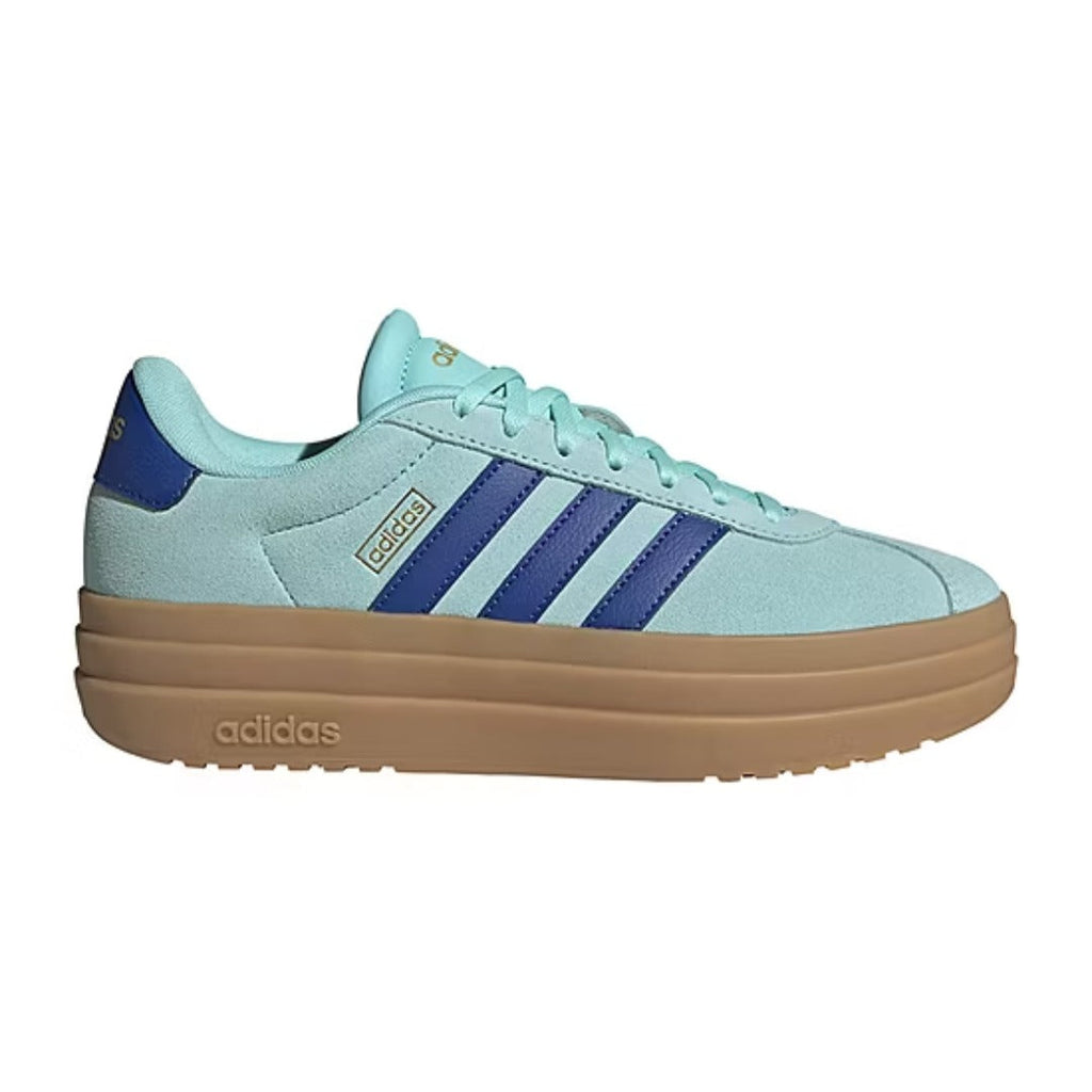 adidas Women's VL Court Bold (Flash Aqua / Team Royal Blue / Gold Metallic)