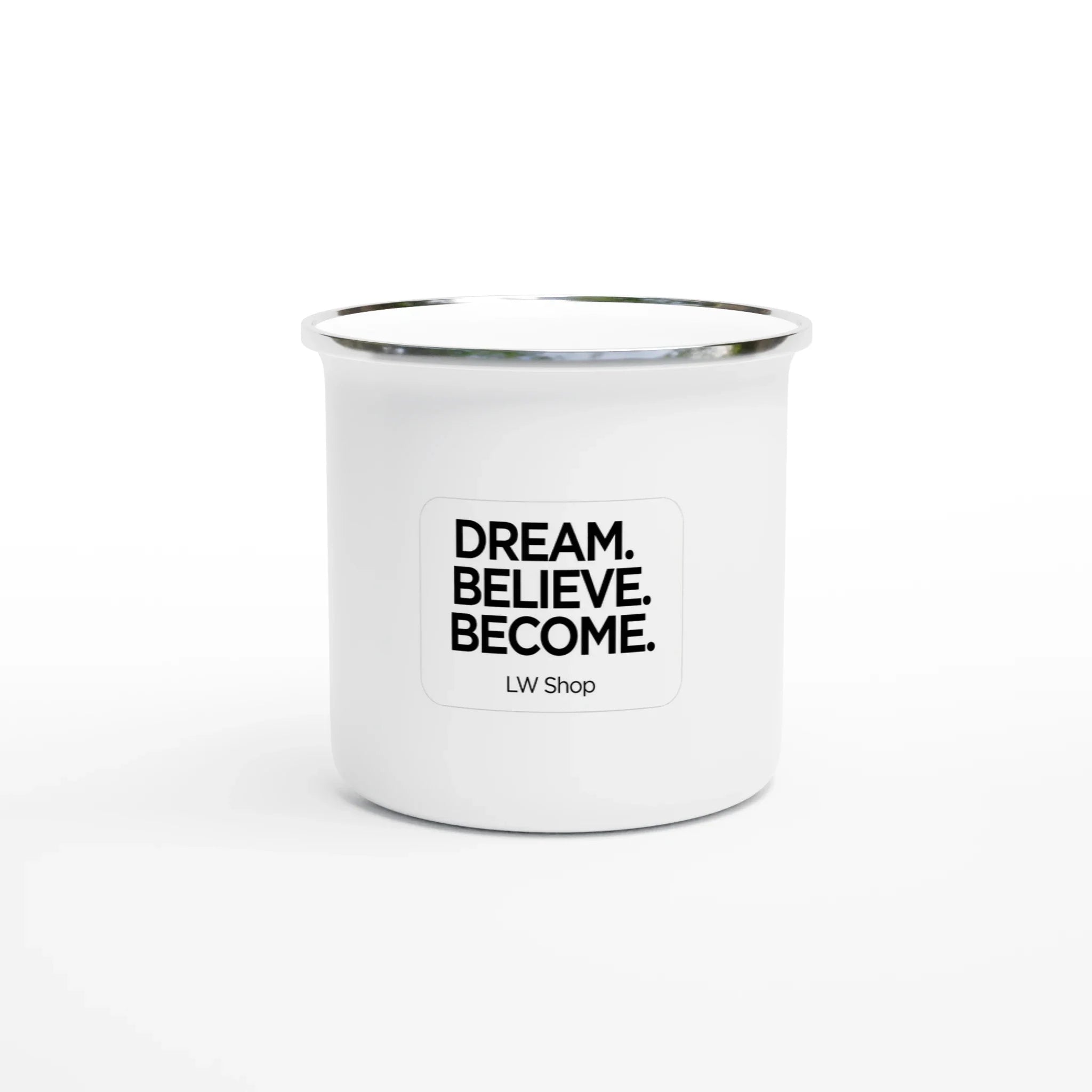 White 12oz Enamel Mug