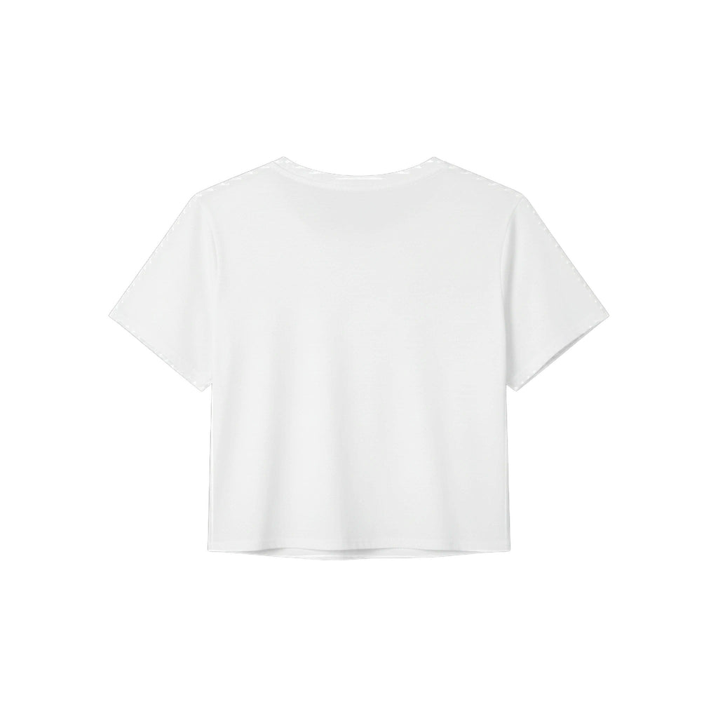 Dogs need love too Women’s Crop Tee | Bella+Canvas 8882 White