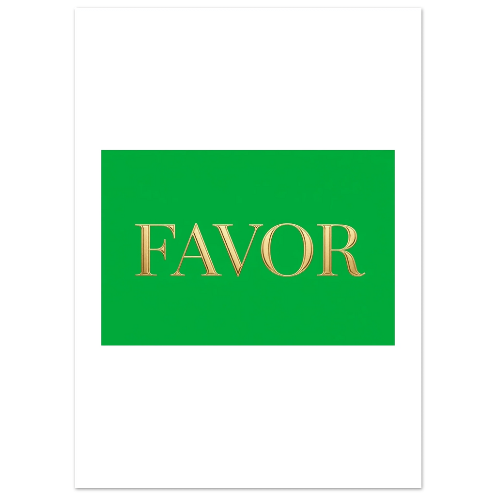 Favor design Classic Semi-Glossy Paper Poster 13x18 cm / 5x7″