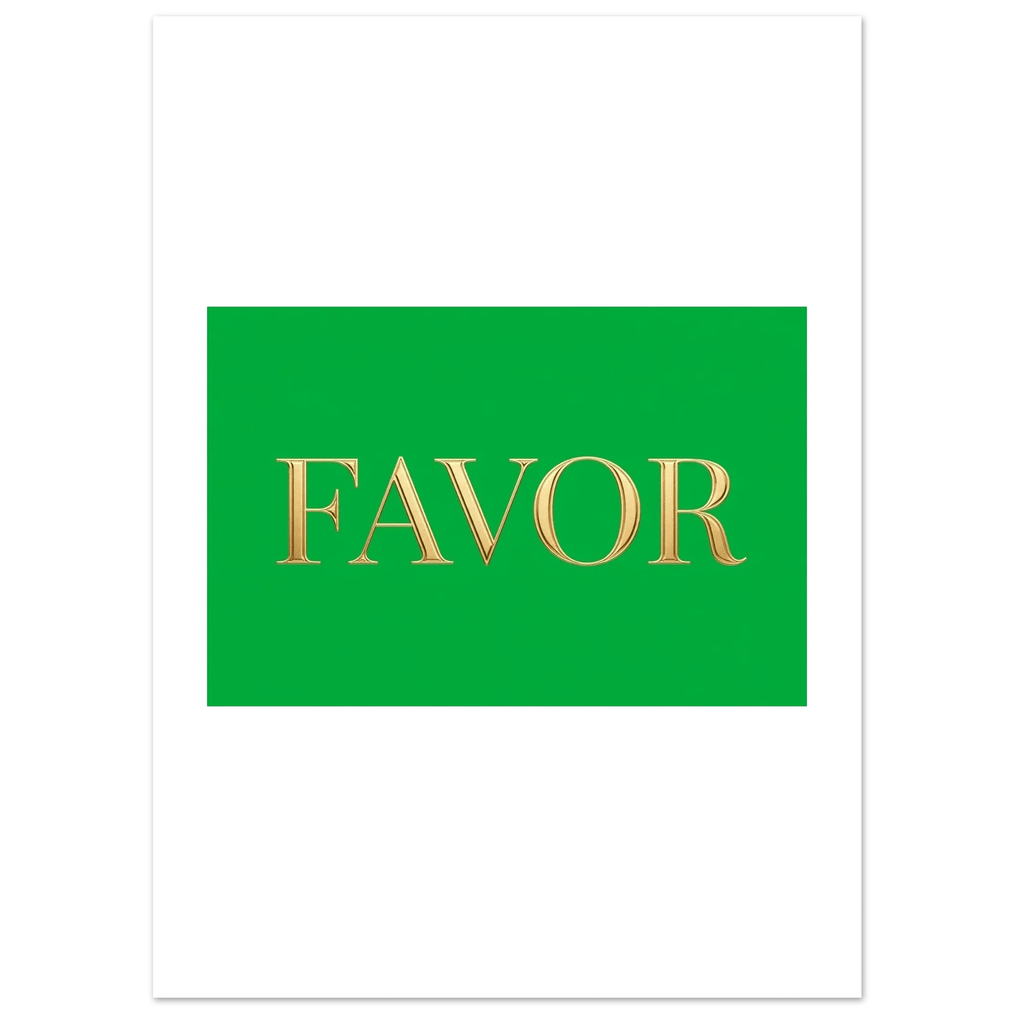 Favor design Classic Semi-Glossy Paper Poster 13x18 cm / 5x7″