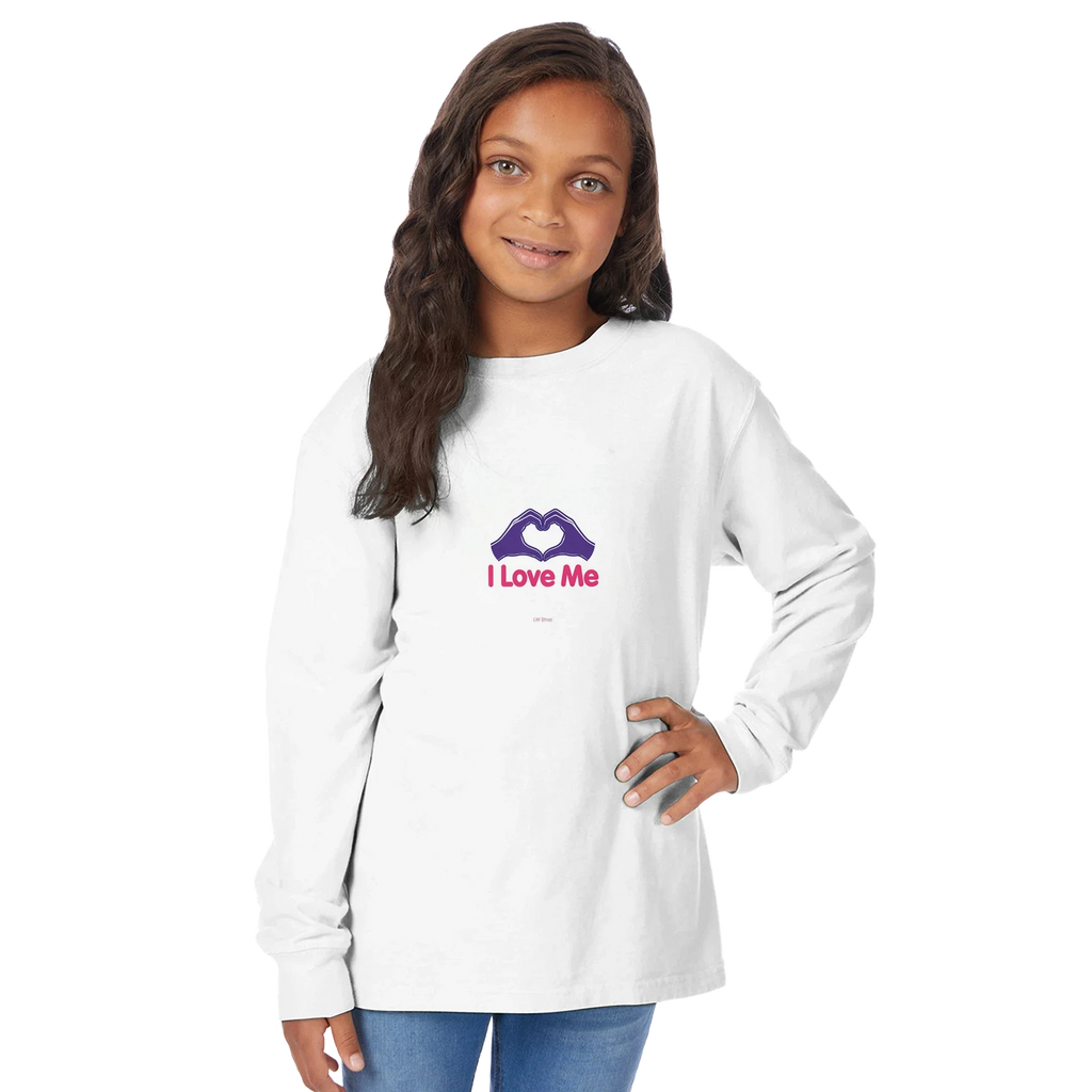 Kids Long Sleeve Crewneck T-Shirt | ComfortWash GDH275
