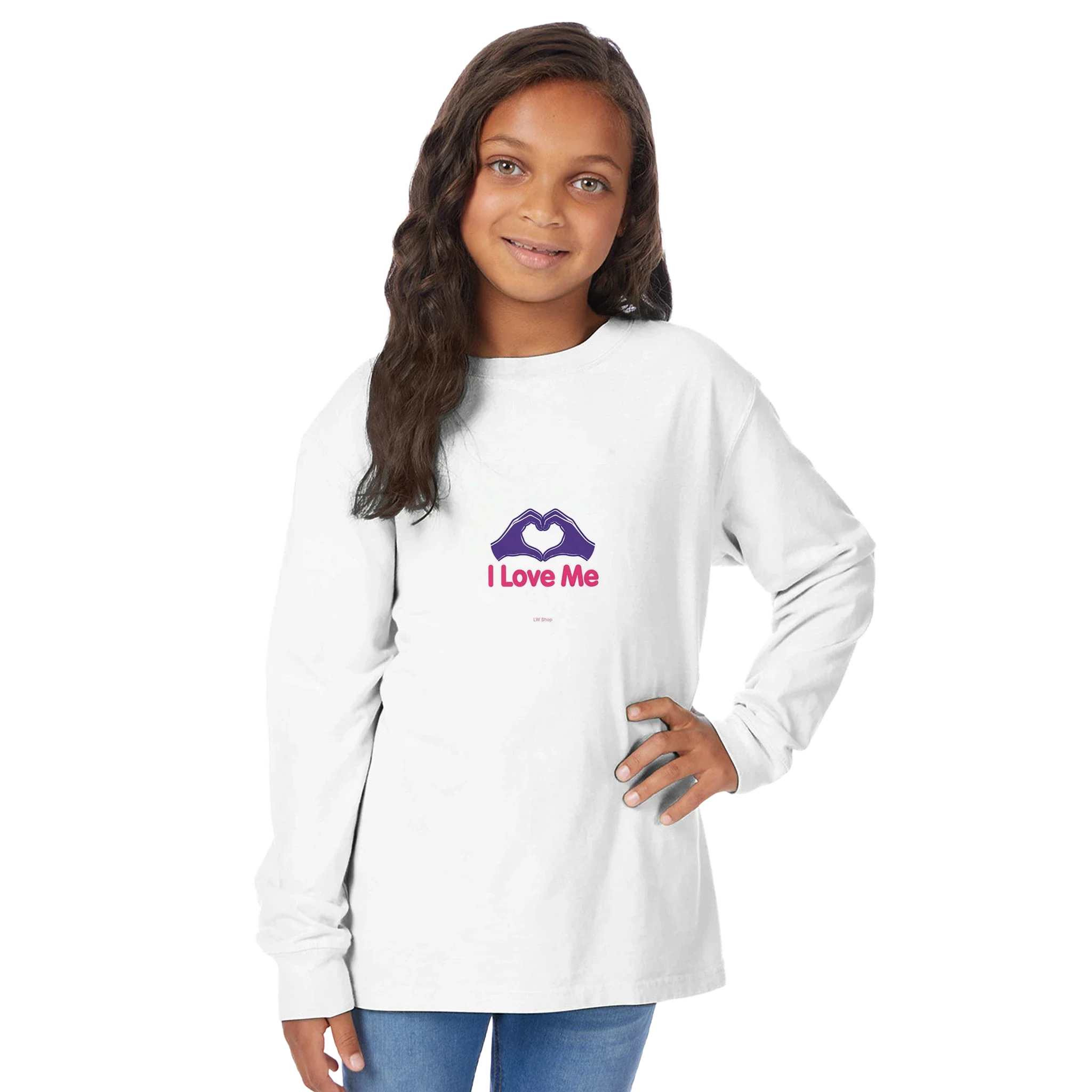 Kids Long Sleeve Crewneck T-Shirt | ComfortWash GDH275